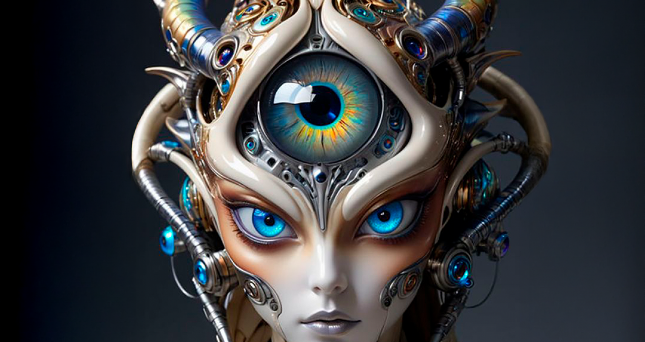 Unveiling the Future: Cyborg Oracle Gaze