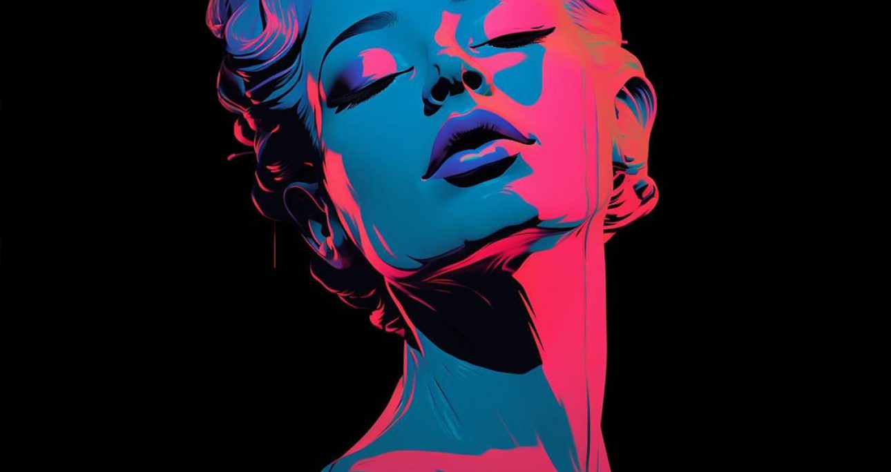 Experience the Glow: Synthwave Siren