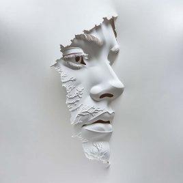 Vascular Serenity: Ethereal Paper Sculpture